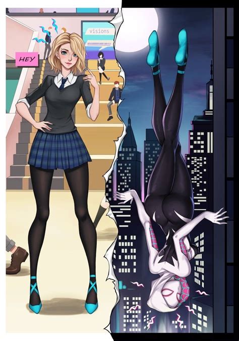 Maybe there could be a Gwen Stacy that has completely fallen apart and taken on the title and mask of the Green Goblin. . Rule 34 gwen stacy